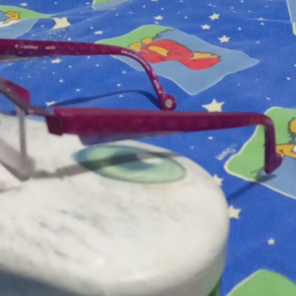 Etnia Barcelona Semi Rimless Frame Prescription Pink Eye Glasses Frame + Case!! - Picture 4 of 14